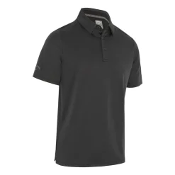 Callaway Pikétröjor Herr-Chev Twill Jacquard Polo Svart Caviar
