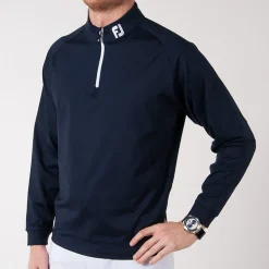 FootJoy Tröjor Herr-Chill-Out Pullover Blå Navy