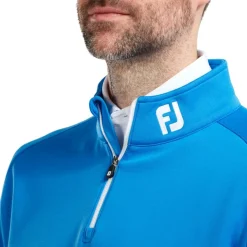 FootJoy Tröjor Herr-Chill-Out Pullover Blå Cobalt