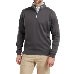 FootJoy Tröjor Herr-Chill-Out Pullover Grå Grå (Charcoal)