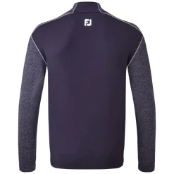 FootJoy Tröjor Herr-Chill-Out Tonal Heather Blå Navy