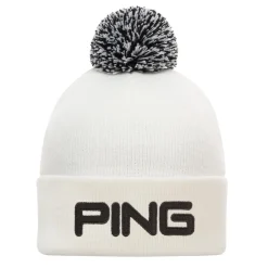 Ping Mössor-Classic Bobble Knit Vit Svart Vit/Svart