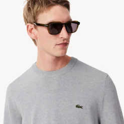 Lacoste Tröjor Herr-Classic Crew Neck Silver Chine (CCA)