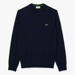 Lacoste Tröjor Herr-Classic Crew Neck Blå Navy (166)