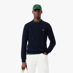 Lacoste Tröjor Herr-Classic Crew Neck Blå Navy (166)