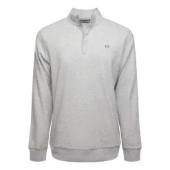 Travis Mathew Tröjor Herr-Cloud Quarter Zip 2. Heather-Light-Grey