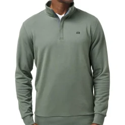 Travis Mathew Tröjor Herr-Cloud Quarter Zip 2. Heather-Balsam