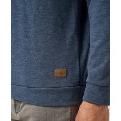 Travis Mathew Tröjor Herr-Cloud Sweater Heather-Navy