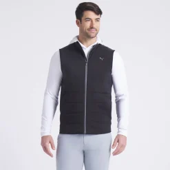 Puma Jackor Herr-Cloudspun Fleece Hybrid Vest Svart Black