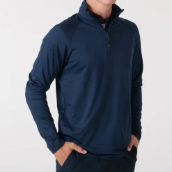 Cutter & Buck Tröjor Herr-Coos Bay Half-Zip Blå Dark Navy (580)