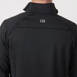 Cutter & Buck Tröjor Herr-Coos Bay Half-Zip Svart Black (099)