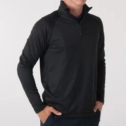 Cutter & Buck Tröjor Herr-Coos Bay Half-Zip Svart Black (099)