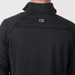 Cutter & Buck Tröjor Herr-Coos Bay Half-Zip Svart Black (099)