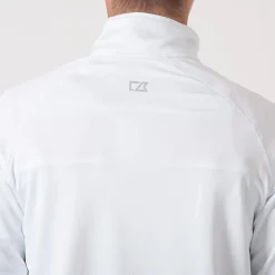 Cutter & Buck Tröjor Herr-Coos Bay Half-Zip Vit White (000)