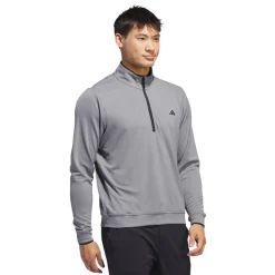 Adidas Tröjor Herr-Core Lightweight Half-Zip Grå Grethr