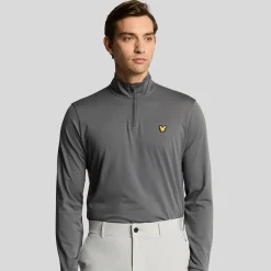 Lyle & Scott Tröjor Herr-Course Midlayer Granite (W950)