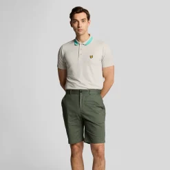 Lyle & Scott Shorts Herr-Course Stretch Chino Grön Grön (Cactus Gr X65)