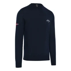 Callaway Tröjor Herr-Crew Neck Merino Mix Sweater Navy-Blue