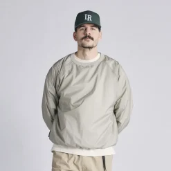 Local Rule Jackor Herr-Crewneck Windbreaker Seagrass