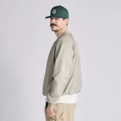 Local Rule Jackor Herr-Crewneck Windbreaker Seagrass