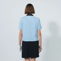 Daily Sports Pikétröjor Dam-Cropped Ss Breezy-Blue