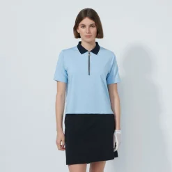 Daily Sports Pikétröjor Dam-Cropped Ss Breezy-Blue