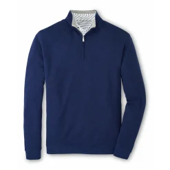 Peter Millar Tröjor Herr-Crown Comfort Pullover Blå Navy