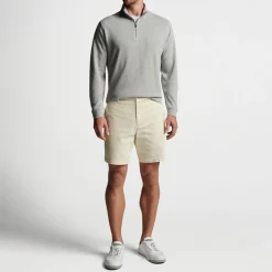 Peter Millar Tröjor Herr-Crown Comfort Pullover Grå Light Grey