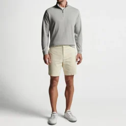 Peter Millar Tröjor Herr-Crown Comfort Pullover Grå Light Grey