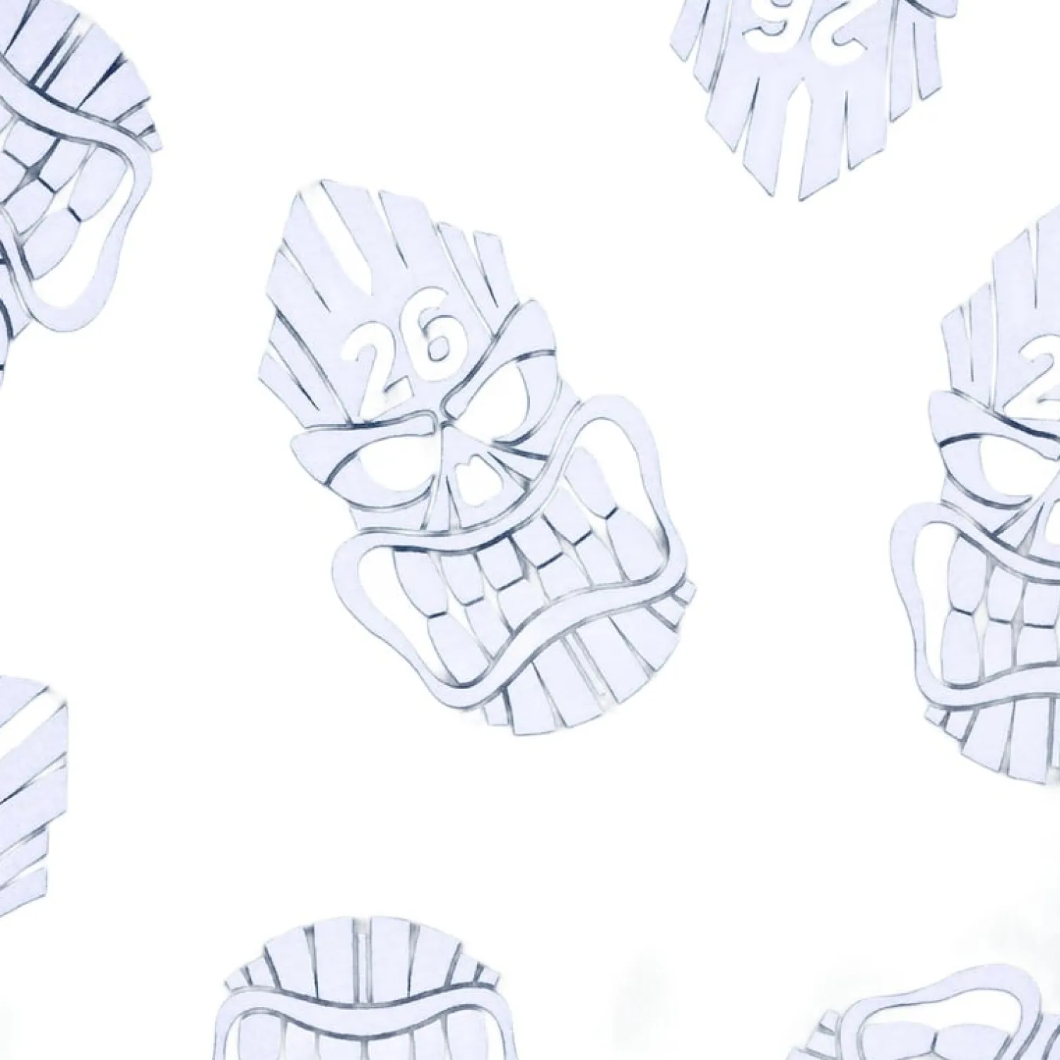 PXG Handdukar-Darkness Players Towel Tiki Skull