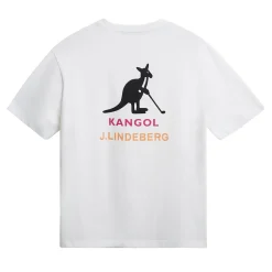 J.Lindeberg Pikétröjor Herr-Davie T-Shirt JL x Kangol Vit White