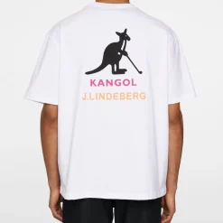 J.Lindeberg Pikétröjor Herr-Davie T-Shirt JL x Kangol Vit White