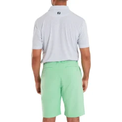 FootJoy Pikétröjor Herr-Deco Diamond Print Vit White - Navy