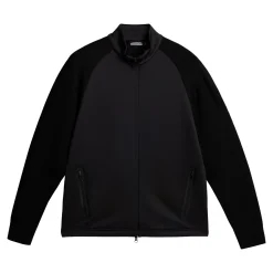 J.Lindeberg Tröjor Herr-Devin Hybrid Knit Zip Sweater Svart Black