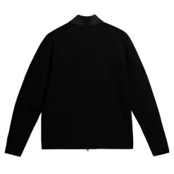 J.Lindeberg Tröjor Herr-Devin Hybrid Knit Zip Sweater Svart Black