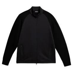 J.Lindeberg Tröjor Herr-Devin Hybrid Knit Zip Sweater Svart Black