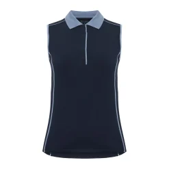 Röhnisch Pikétröjor Dam-Direction Sleeveless Blå Navy