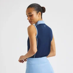 Röhnisch Pikétröjor Dam-Direction Sleeveless Blå Navy