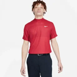 Nike Pikétröjor Herr-Dri-Fit Tiger Woods Shor Team Red-Gym Red-White