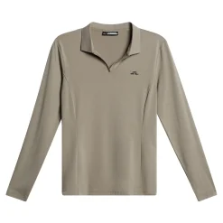 J.Lindeberg Pikétröjor Dam-Falah Long Sleeve Polo Brindle