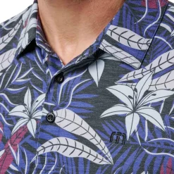 Travis Mathew Pikétröjor Herr-Featherweight Open B Svart Black