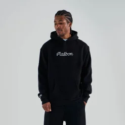 Malbon Golf Tröjor Herr-Fesque Hoodie Svart Black