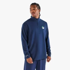 Malbon Golf Tröjor Herr-Flyer Midlayer Blå Navy