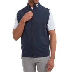 FootJoy Västar Herr-Full-Zip Knit Vest Blå Navy