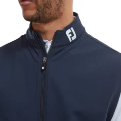 FootJoy Västar Herr-Full-Zip Knit Vest Blå Navy