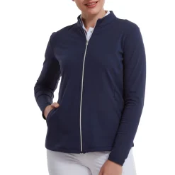 FootJoy Tröjor Dam-Full-Zip Midlayer Blå Navy