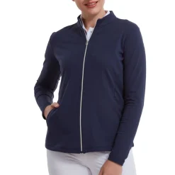 FootJoy Tröjor Dam-Full-Zip Midlayer Blå Navy