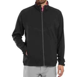 FootJoy Jackor Herr-Full-Zip Zephyr Windshirt Svart Black