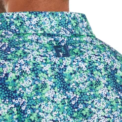 FootJoy Pikétröjor Herr-Garden Print Blå Navy