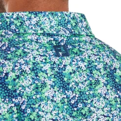 FootJoy Pikétröjor Herr-Garden Print Blå Navy